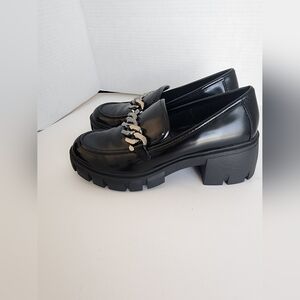 Madden Girl Black Platform Casual Shoes Sz 8